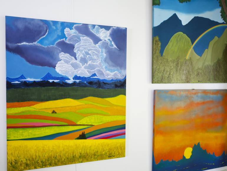 Original Impressionism Landscape Painting by Gustavo De Leon De Mula