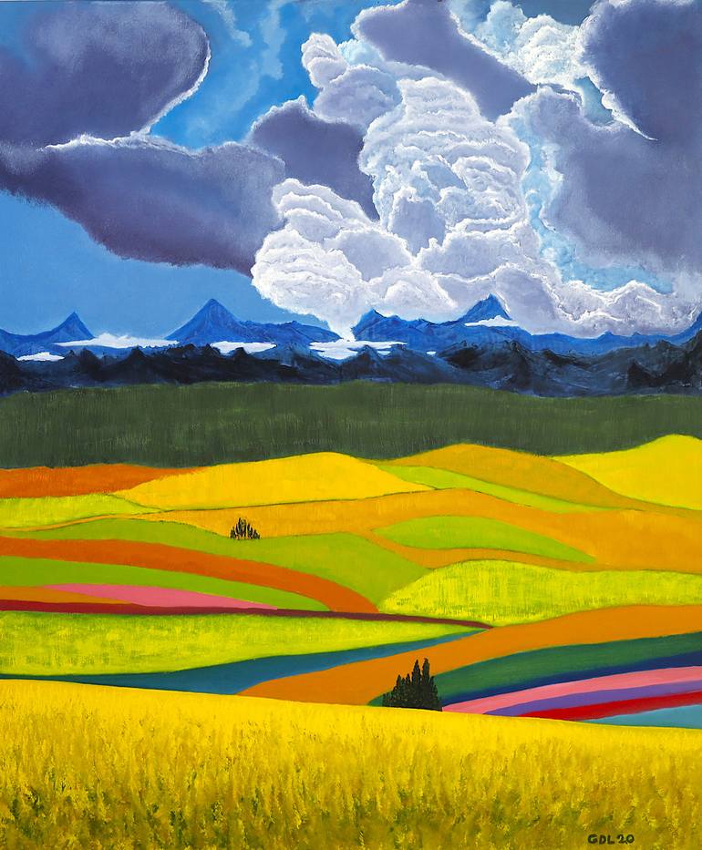 Original Impressionism Landscape Painting by Gustavo De Leon De Mula