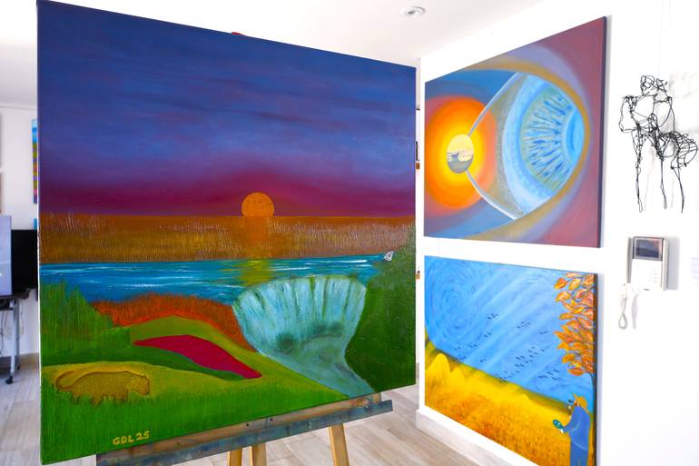 Original Contemporary Landscape Painting by Gustavo De Leon De Mula
