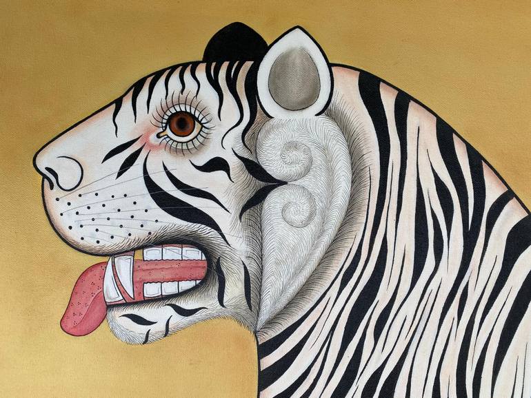Original Abstract Animal Painting by Priyanka Jangid