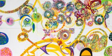 Original Abstract Expressionism Abstract Mixed Media by Daniel Schwartz