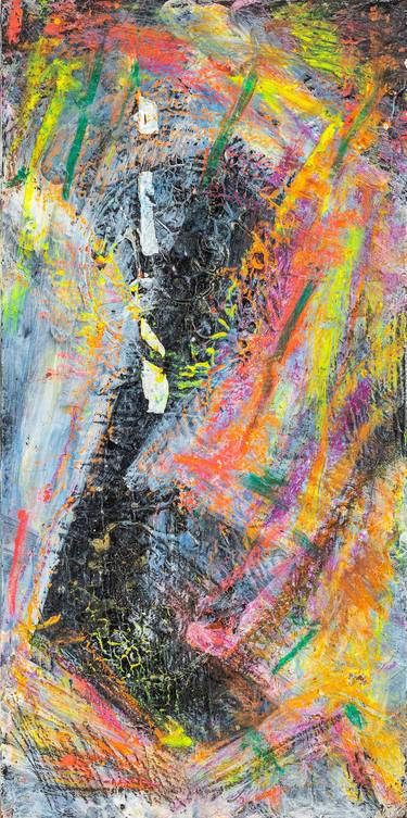 Original Abstract Expressionism Abstract Mixed Media by Daniel Schwartz