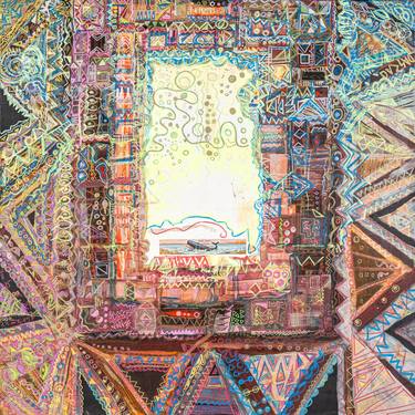 Original Abstract Expressionism Abstract Mixed Media by Daniel Schwartz