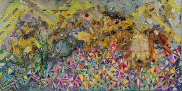 Original Conceptual Landscape Mixed Media by Daniel Schwartz