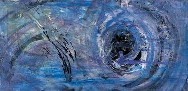 Original Folk Water Mixed Media by Daniel Schwartz