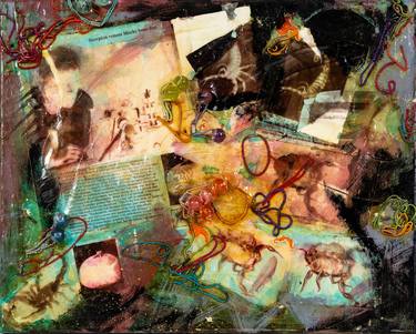 Original Contemporary Animal Mixed Media by Daniel Schwartz