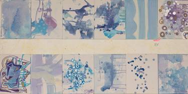 Original Abstract Expressionism Abstract Mixed Media by Daniel Schwartz