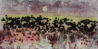 Original Abstract Expressionism Landscape Mixed Media by Daniel Schwartz