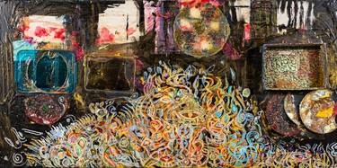Original Abstract Expressionism Abstract Mixed Media by Daniel Schwartz