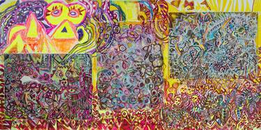 Original Abstract Expressionism Abstract Mixed Media by Daniel Schwartz