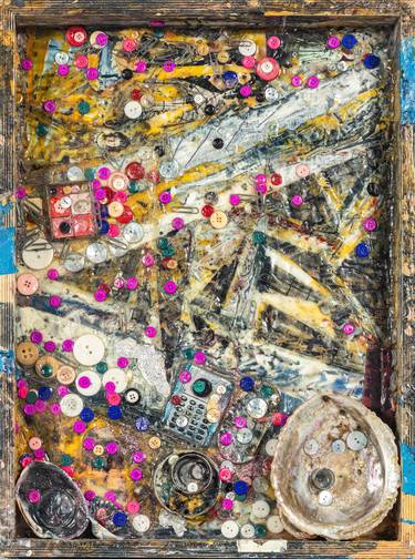 Original Abstract Expressionism Abstract Mixed Media by Daniel Schwartz