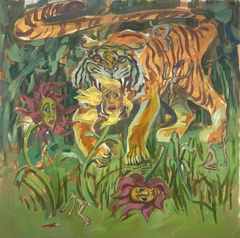 Original Contemporary Animal Painting by Polina Radionova