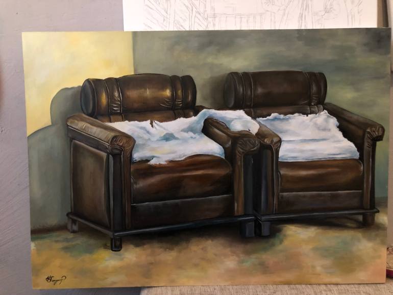 Original Realism Still Life Painting by Lost Word