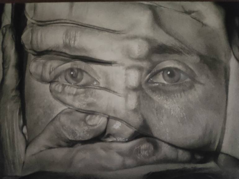 Original Photorealism People Drawing by Audi Enzoresa