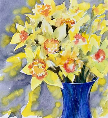 Original Abstract Expressionism Botanic Mixed Media by Inna Tarasova