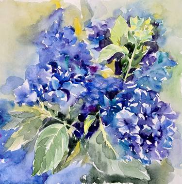 Original Abstract Expressionism Botanic Mixed Media by Inna Tarasova