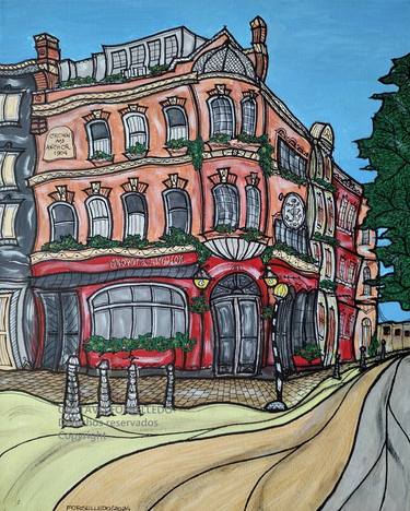 Original Expressionism Architecture Paintings by Gustavo Forselledo