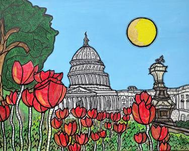 Original Expressionism Architecture Paintings by Gustavo Forselledo