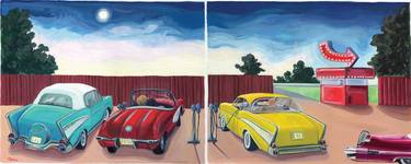 Original Automobile Paintings by Jennie Traill Schaeffer