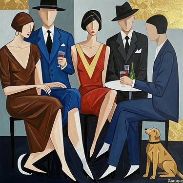 Original Art Deco People Digital by Manel De Oliveira