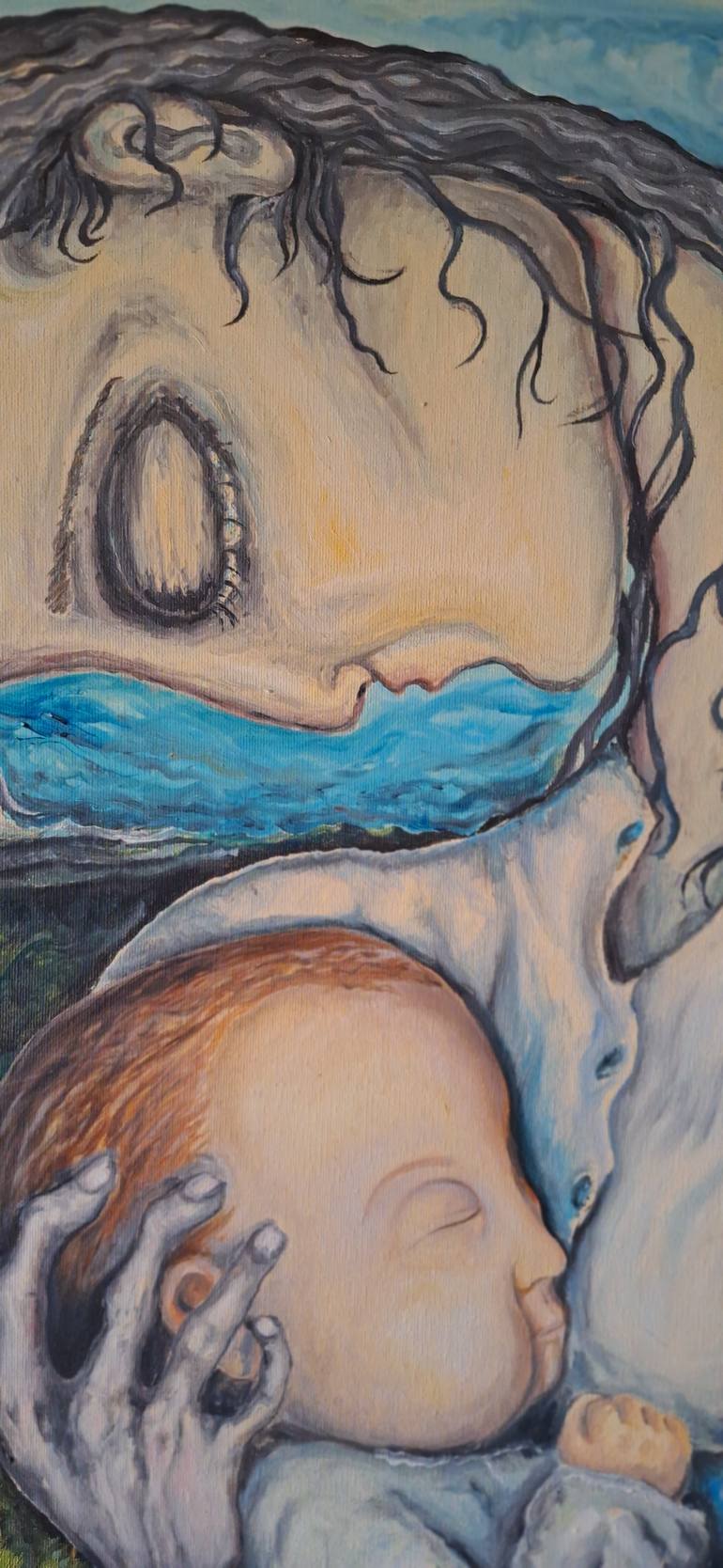 Original Expressionism Family Painting by Stefano Ridolfi