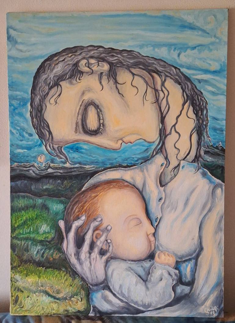 Original Expressionism Family Painting by Stefano Ridolfi
