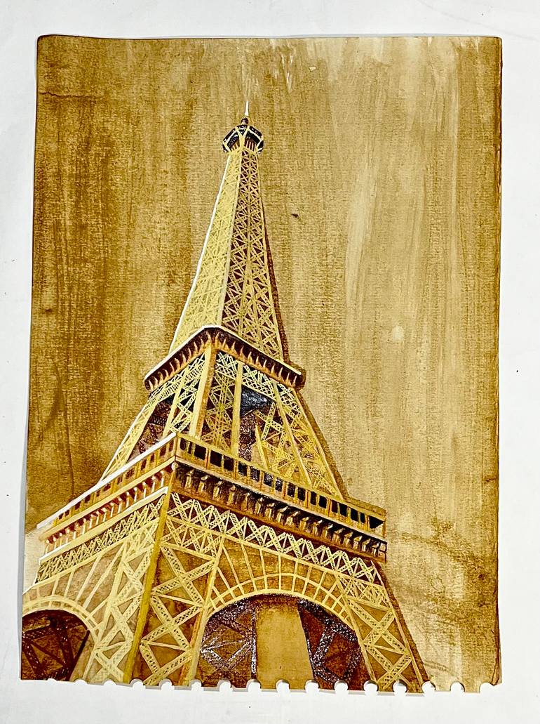 Original Abstract Architecture Mixed Media by Kirsty Enti