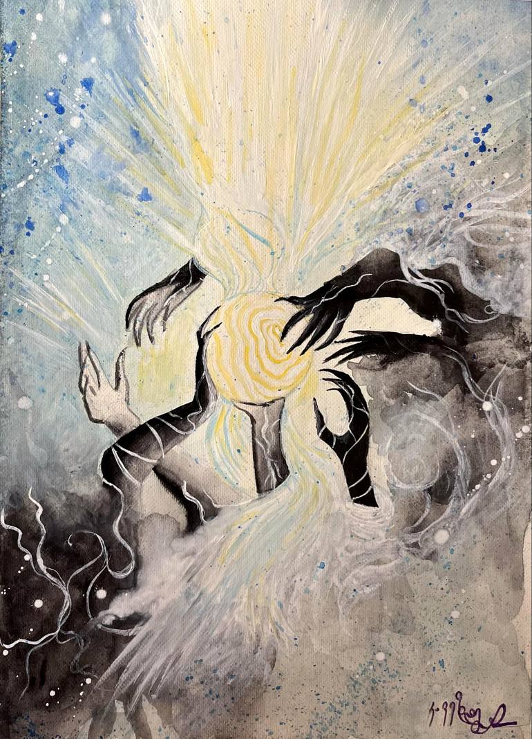 Original Surrealism Light Painting by Kesane Vezdeni