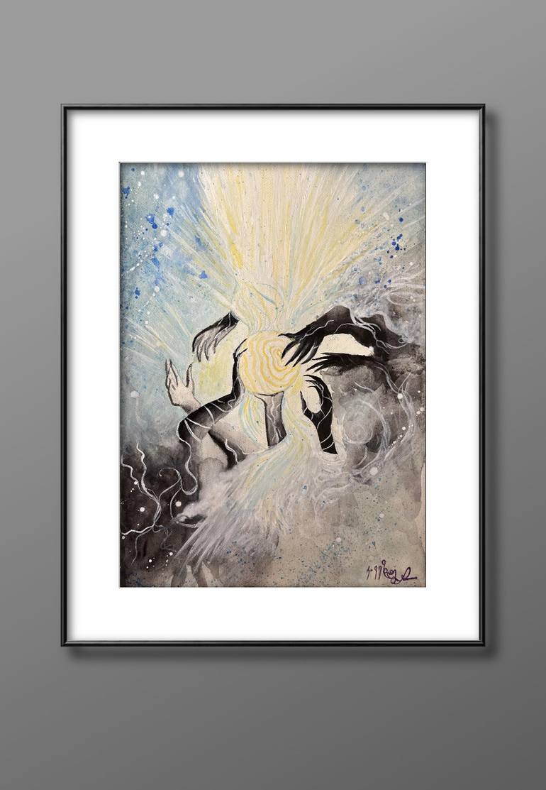 Original Surrealism Light Painting by Kesane Vezdeni
