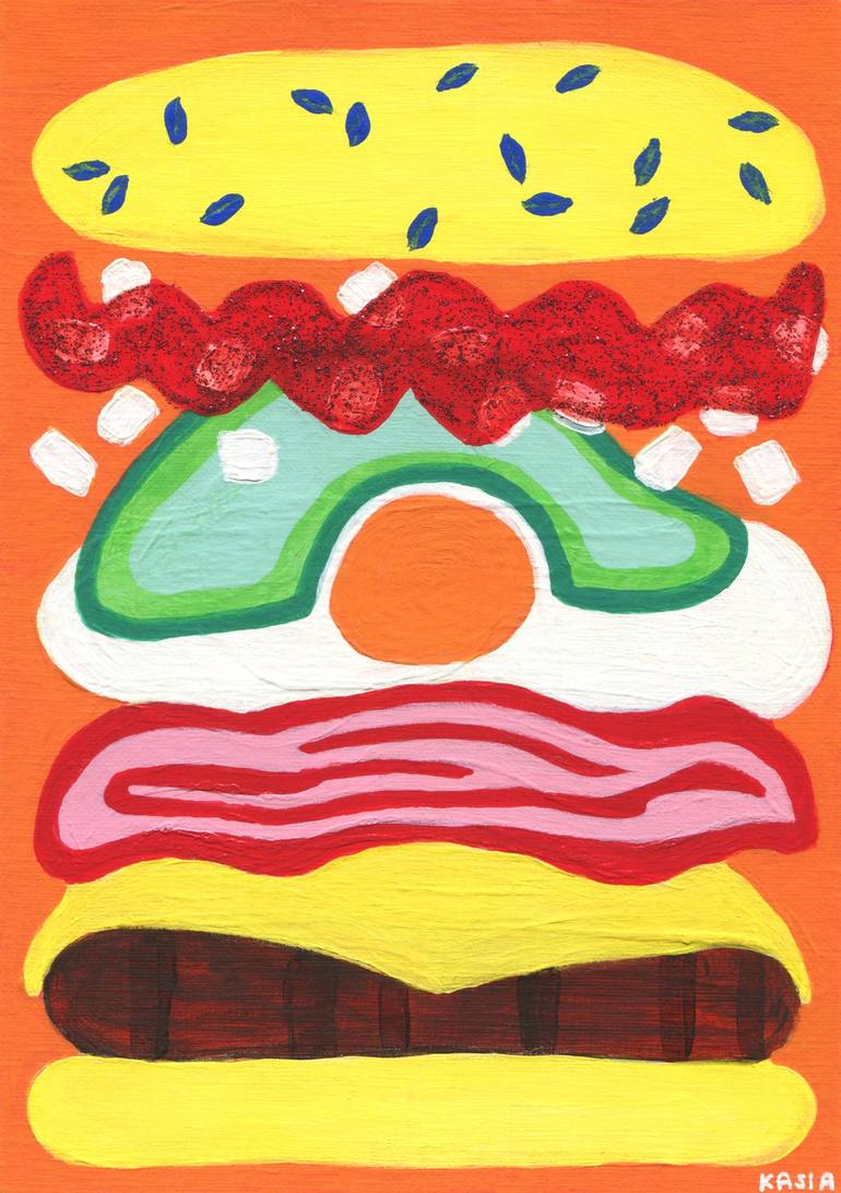 Original Contemporary Food & Drink Paintings by Kasia Sykus