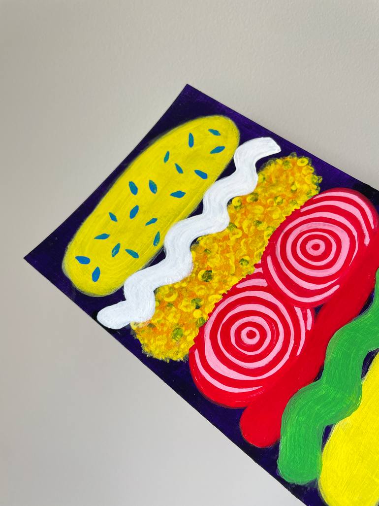 Original Pop Art Food & Drink Painting by Kasia Sykus