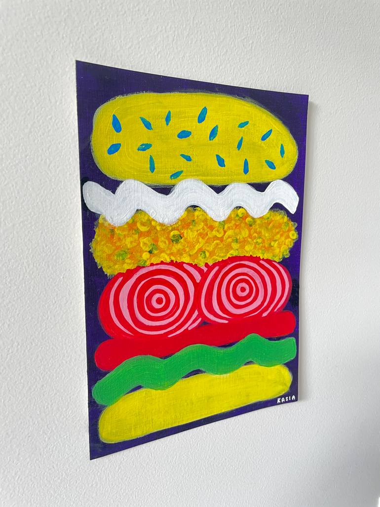 Original Pop Art Food & Drink Painting by Kasia Sykus