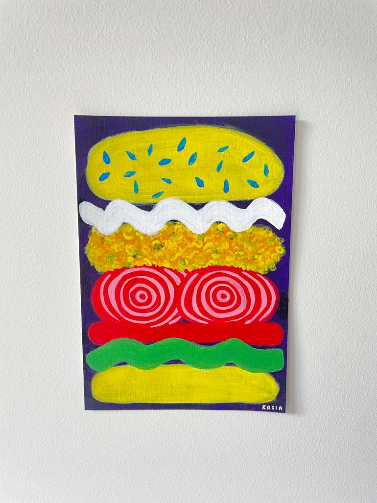 Original Pop Art Food & Drink Painting by Kasia Sykus