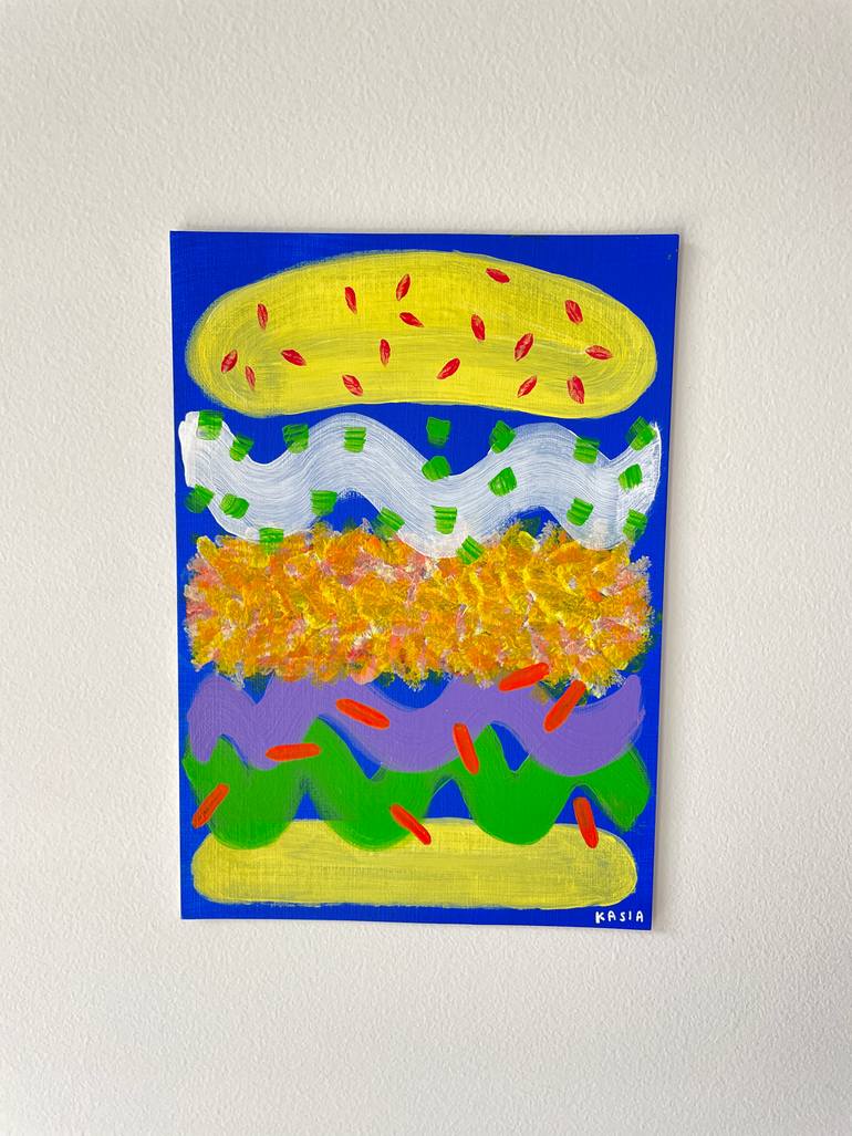 Original Abstract Food & Drink Painting by Kasia Sykus