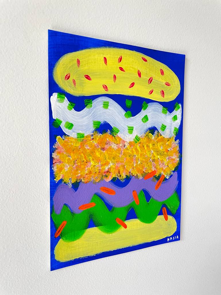 Original Abstract Food & Drink Painting by Kasia Sykus