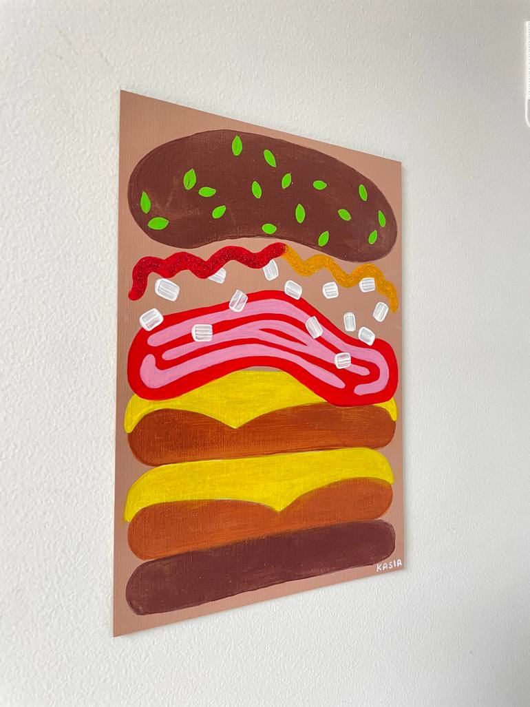 Original Pop Art Food & Drink Painting by Kasia Sykus
