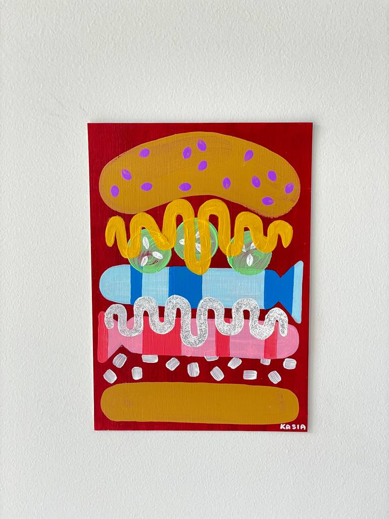 Original Abstract Food & Drink Painting by Kasia Sykus