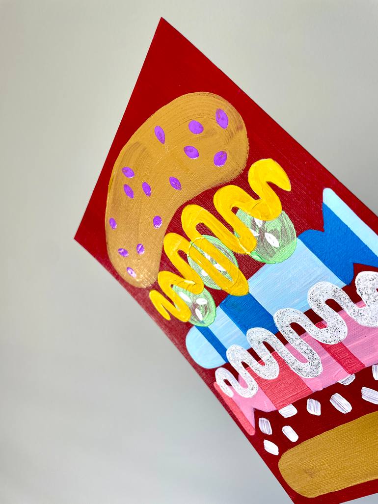 Original Abstract Food & Drink Painting by Kasia Sykus