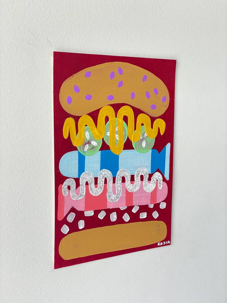 Original Abstract Food & Drink Painting by Kasia Sykus