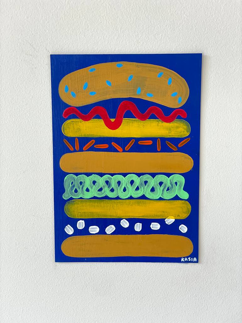 Original Abstract Food & Drink Painting by Kasia Sykus