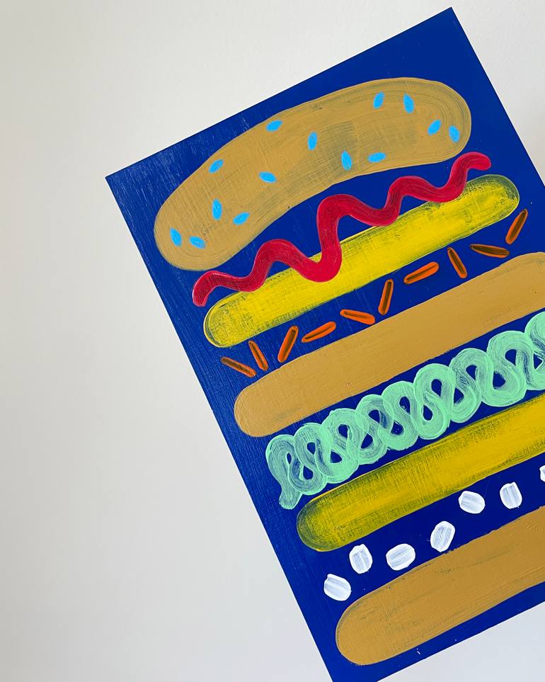 Original Abstract Food & Drink Painting by Kasia Sykus