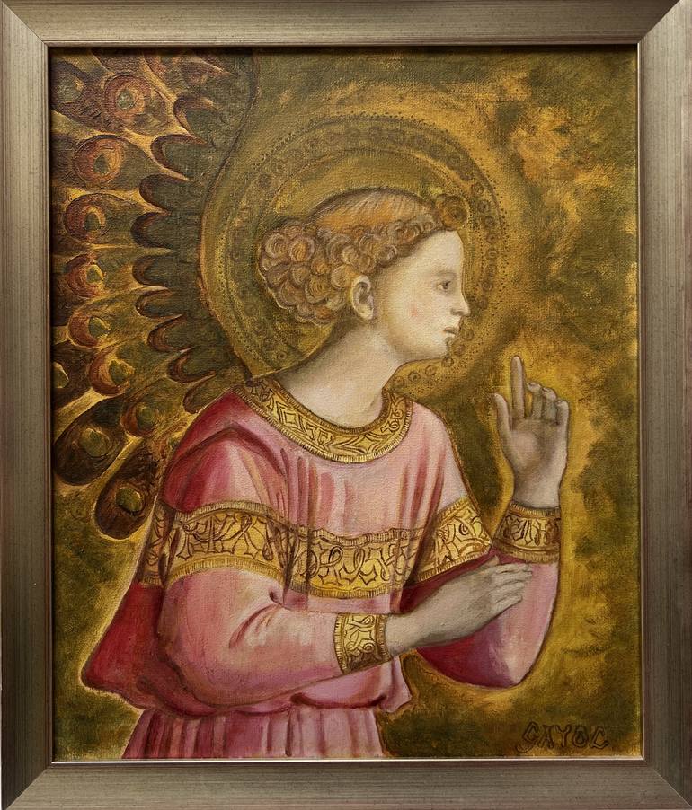 Original Classicism Classical Mythology Painting by Olga Gayol