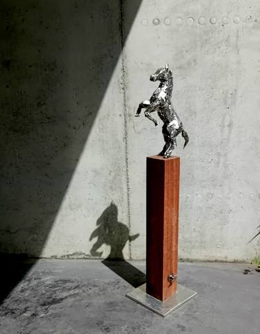Original Abstract Horse Sculpture by Koen Cox