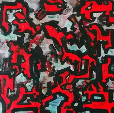Original Abstract Expressionism Abstract Painting by Luke Austin-Heywood
