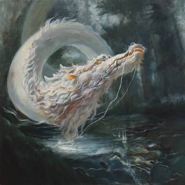 Original Art Deco Classical Mythology Paintings by Linyu Wang