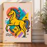 Vibrant Pop Art Horse