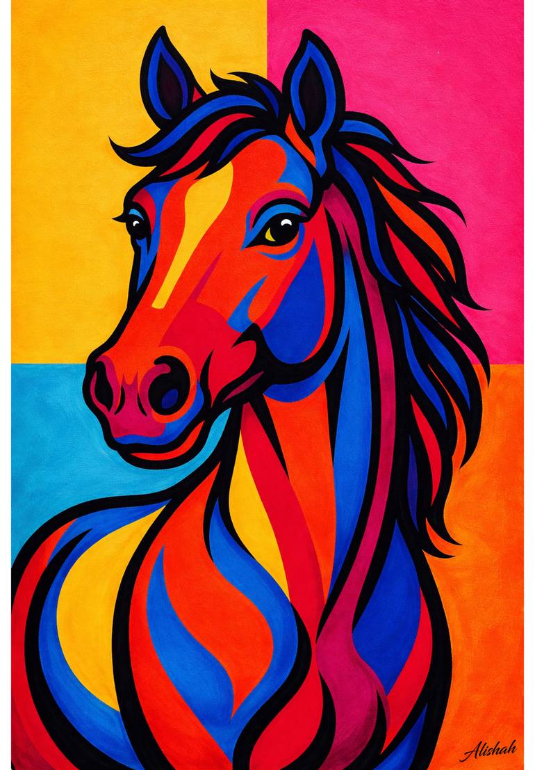 Original Abstract Painting by Alishah Art | Abstract Art on Canvas | Vibrant Spirit