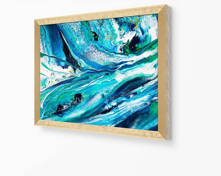 Original Abstract Expressionism Abstract Painting by Ekaterina Pushkareva
