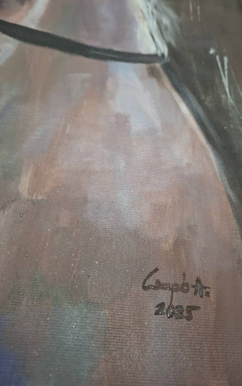 Original Realism Horse Painting by Anita Csapó