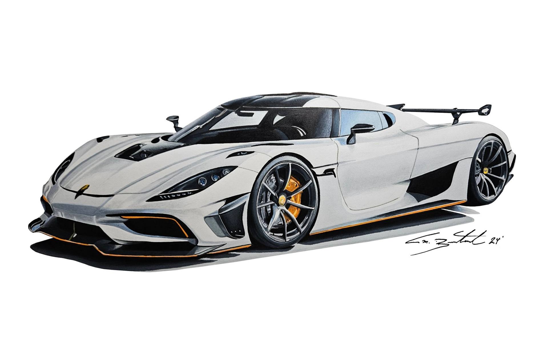 Need For Speed / Koenigsegg Agera Drawing by Supercar Core